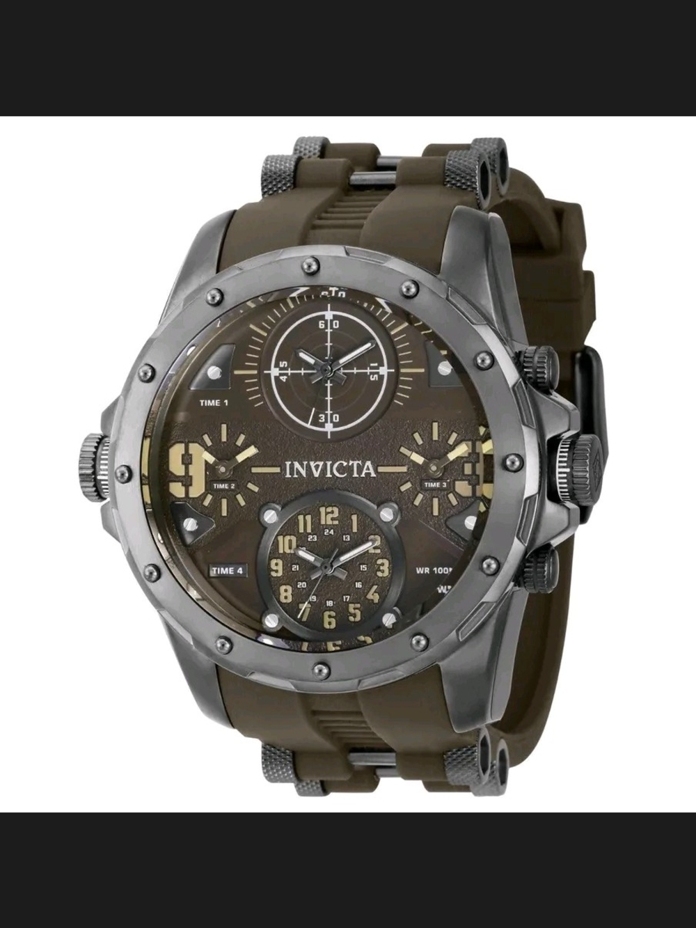 Invicta Men's Brown and Gunmetal Multi-Dial Sport Watch 50mm
